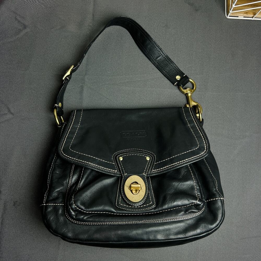 Coach Legacy Ali Turnlock Flap Shoulder Bag F12854